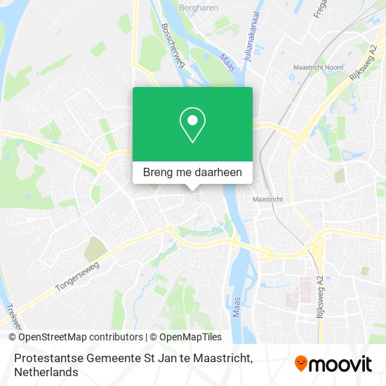 Protestantse Gemeente St Jan te Maastricht kaart