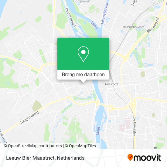 Leeuw Bier Maastrict kaart