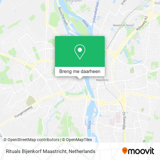 Rituals Bijenkorf Maastricht kaart