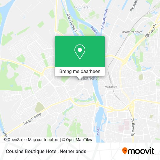 Cousins Boutique Hotel kaart