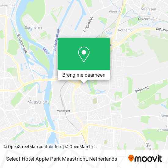 Select Hotel Apple Park Maastricht kaart