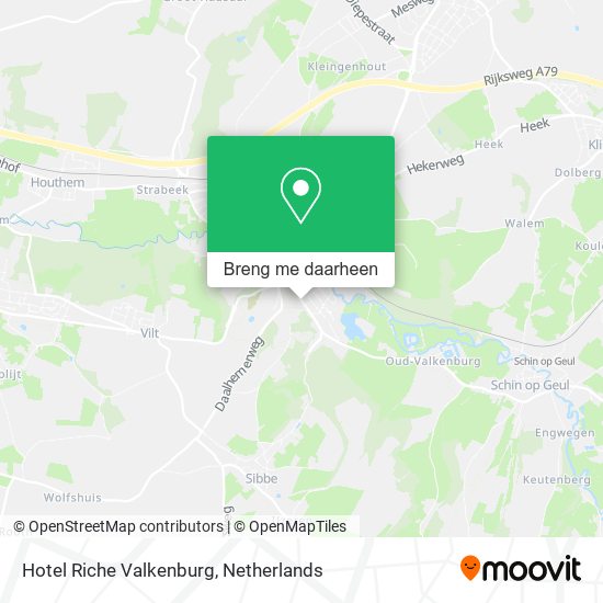 Hotel Riche Valkenburg kaart