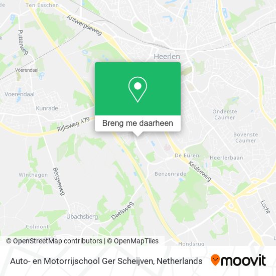 Auto- en Motorrijschool Ger Scheijven kaart