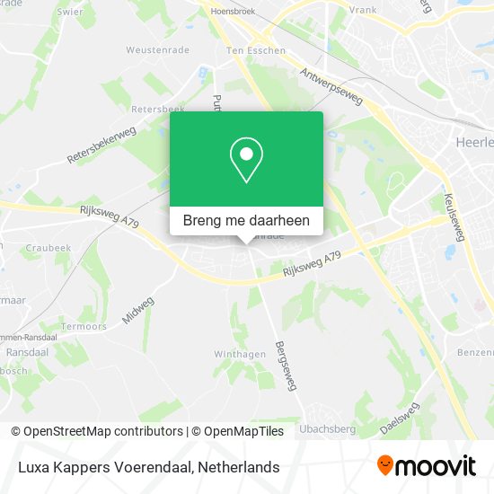 Luxa Kappers Voerendaal kaart