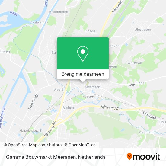 Gamma Bouwmarkt Meerssen kaart
