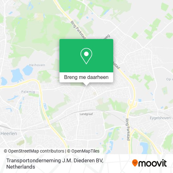 Transportonderneming J.M. Diederen BV kaart