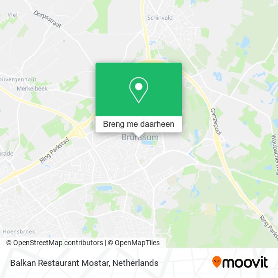 Balkan Restaurant Mostar kaart