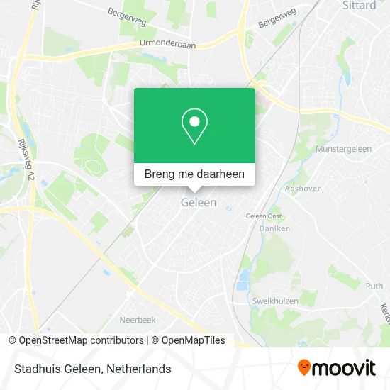 Stadhuis Geleen kaart