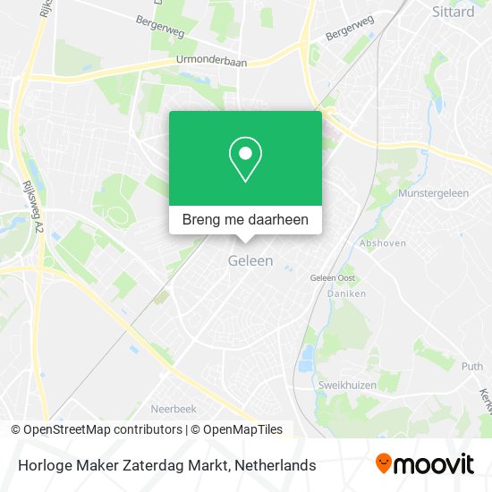 Horloge Maker Zaterdag Markt kaart