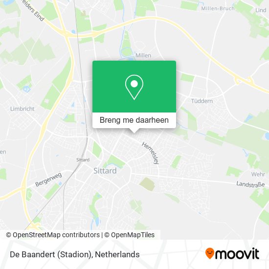 De Baandert (Stadion) kaart