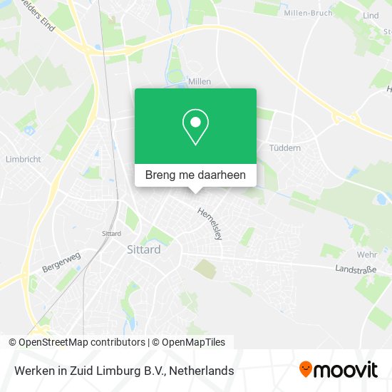 Werken in Zuid Limburg B.V. kaart