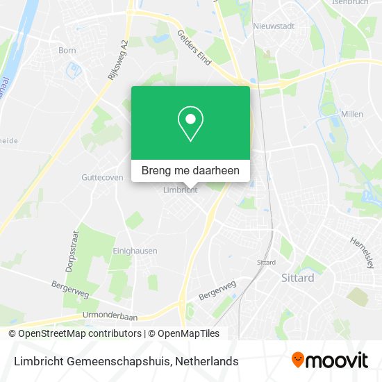 Limbricht Gemeenschapshuis kaart