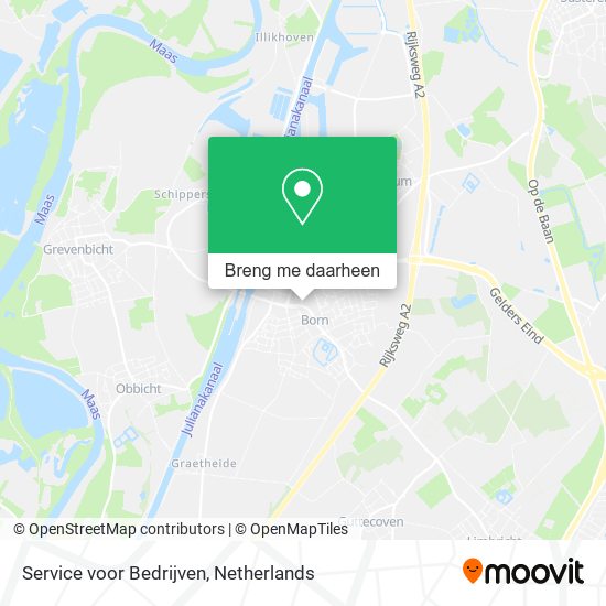 Service voor Bedrijven kaart