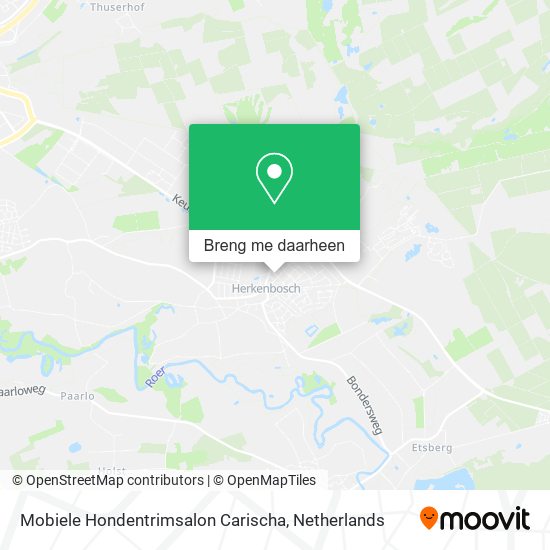 Mobiele Hondentrimsalon Carischa kaart