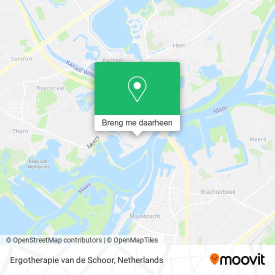 Ergotherapie van de Schoor kaart