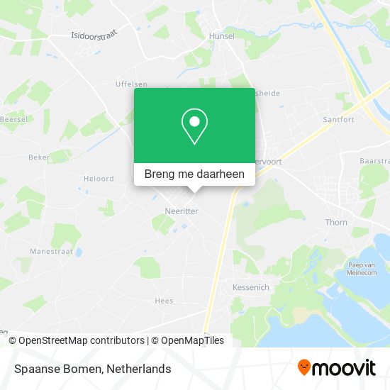 Spaanse Bomen kaart