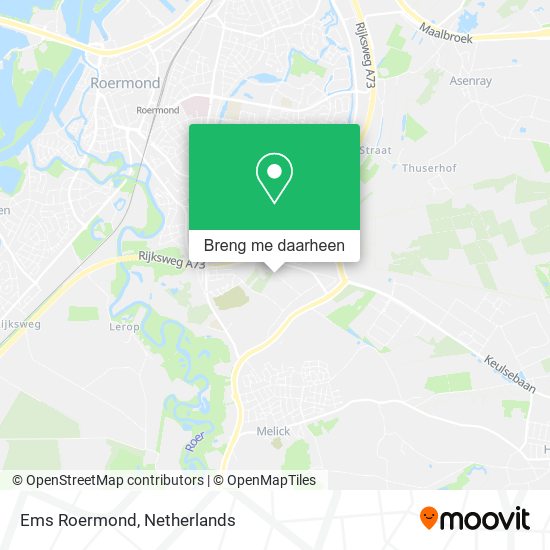 Ems Roermond kaart