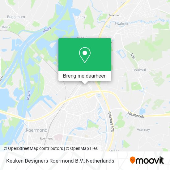 Keuken Designers Roermond B.V. kaart