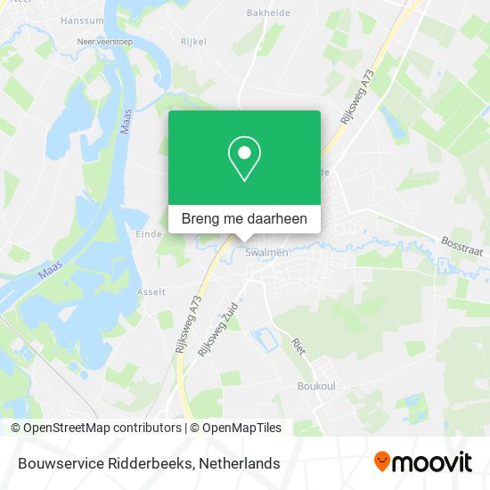 Bouwservice Ridderbeeks kaart