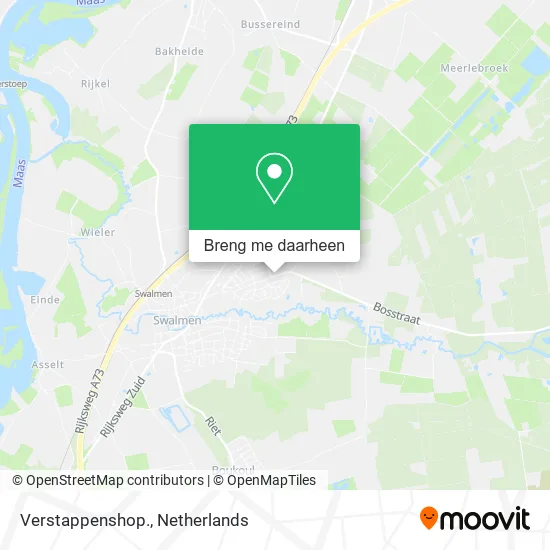 Verstappenshop. kaart