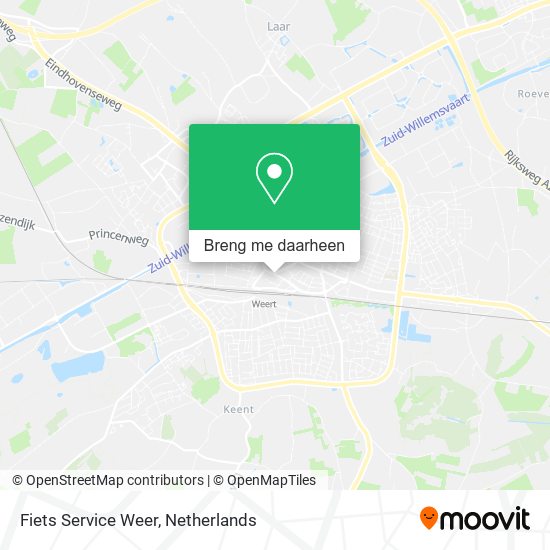 Fiets Service Weer kaart