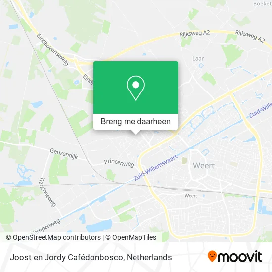 Joost en Jordy Cafédonbosco kaart