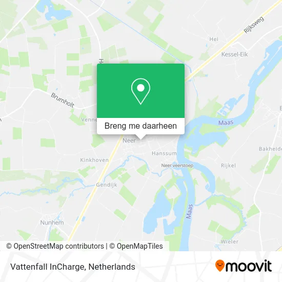 Vattenfall InCharge kaart