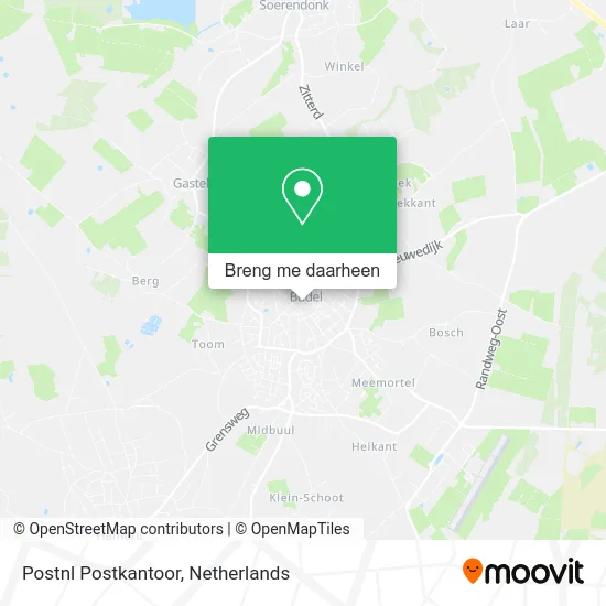 Postnl Postkantoor kaart