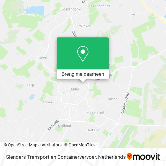 Slenders Transport en Containervervoer kaart