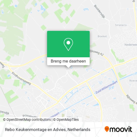 Rebo Keukenmontage en Advies kaart