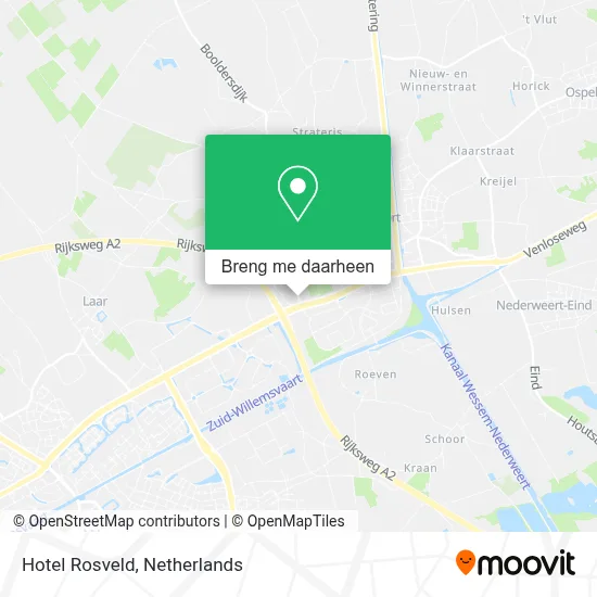 Hotel Rosveld kaart