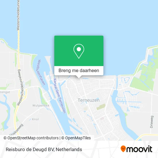 Reisburo de Deugd BV kaart