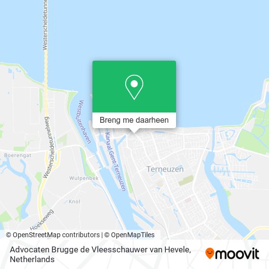 Advocaten Brugge de Vleesschauwer van Hevele kaart