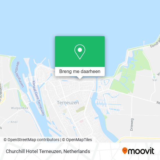 Churchill Hotel Terneuzen kaart