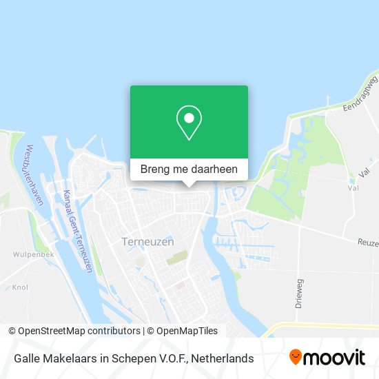 Galle Makelaars in Schepen V.O.F. kaart