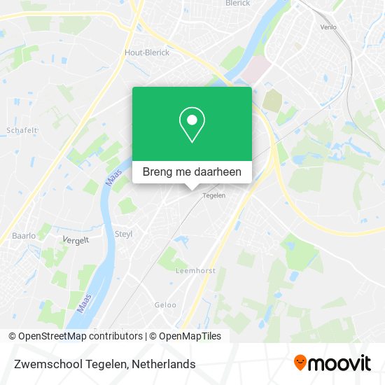 Zwemschool Tegelen kaart