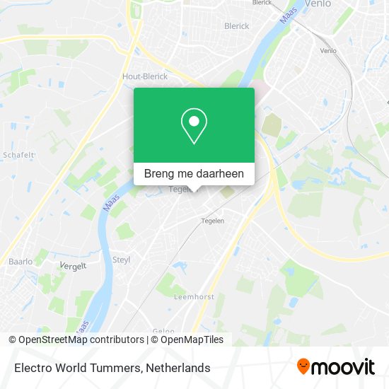 Electro World Tummers kaart