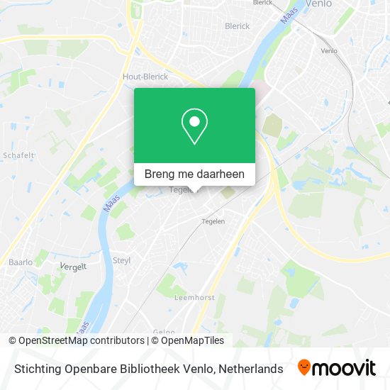 Stichting Openbare Bibliotheek Venlo kaart