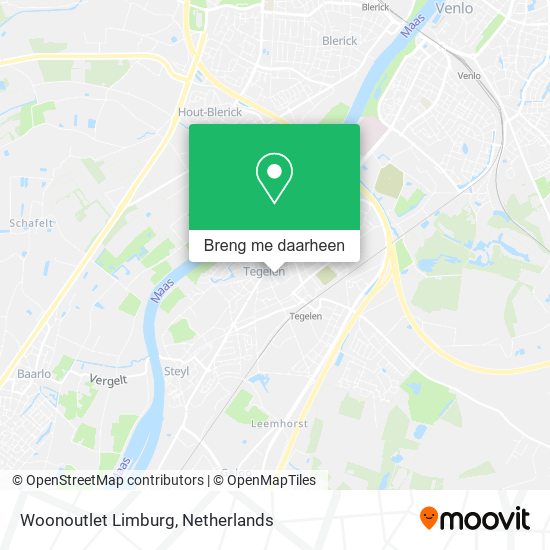 Woonoutlet Limburg kaart