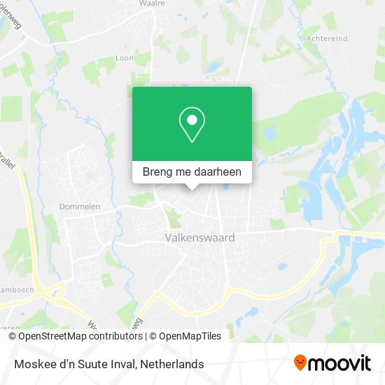 Moskee d'n Suute Inval kaart