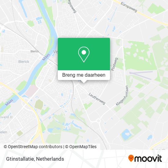 Gtinstallatie kaart