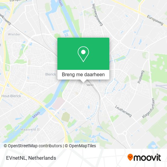 EVnetNL kaart