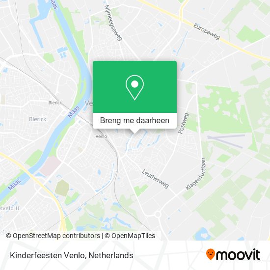 Kinderfeesten Venlo kaart