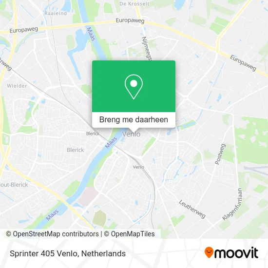 Sprinter 405 Venlo kaart