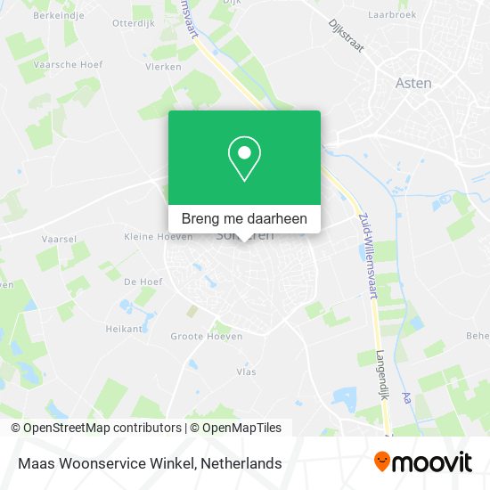 Maas Woonservice Winkel kaart