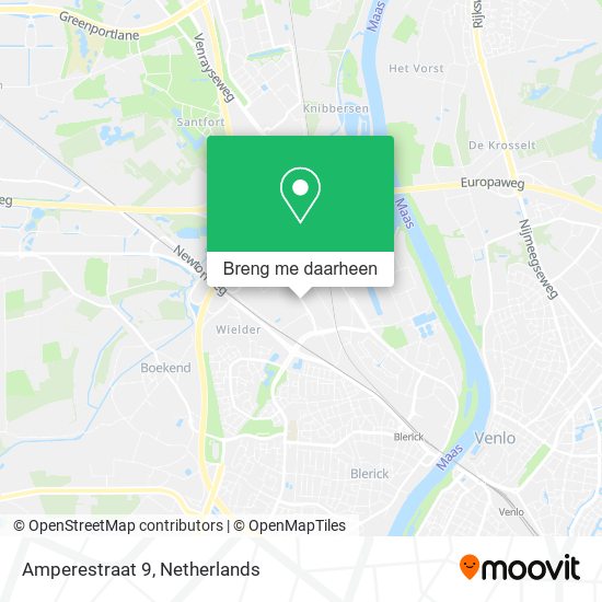 Amperestraat 9 kaart