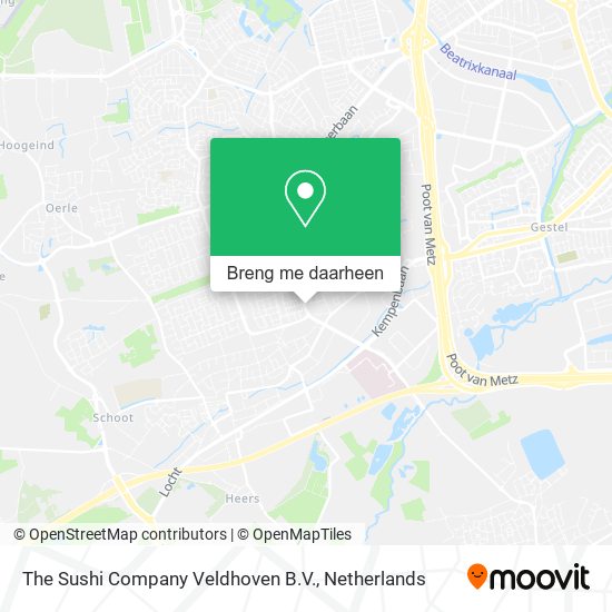 The Sushi Company Veldhoven B.V. kaart