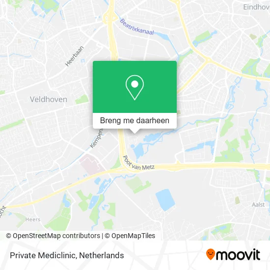 Private Mediclinic kaart