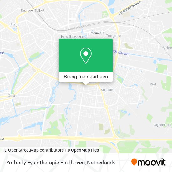 Yorbody Fysiotherapie Eindhoven kaart