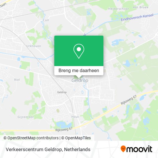 Verkeerscentrum Geldrop kaart